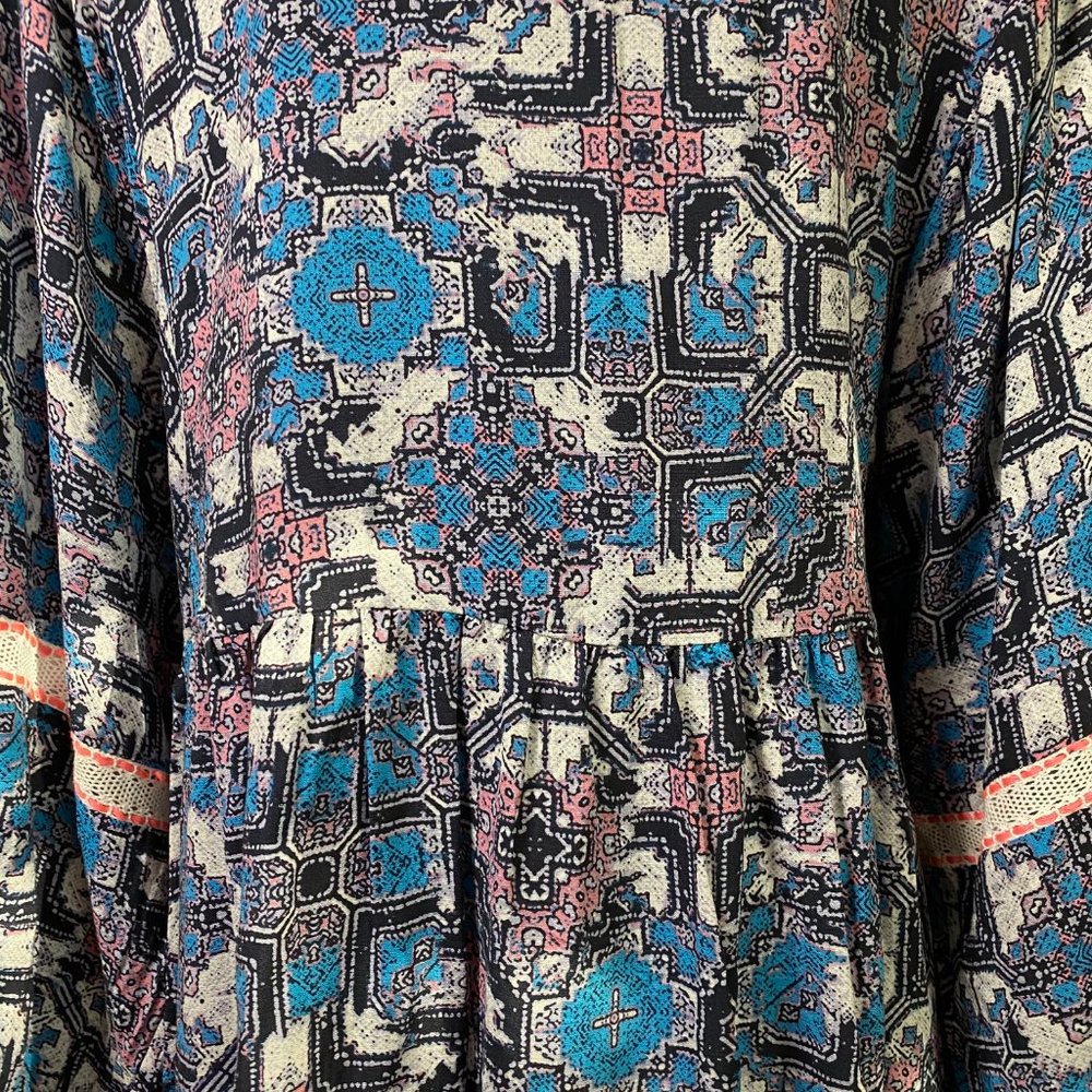 NWT📌 Vintage America Crochet Trim Peasant Top - Picture 8 of 15